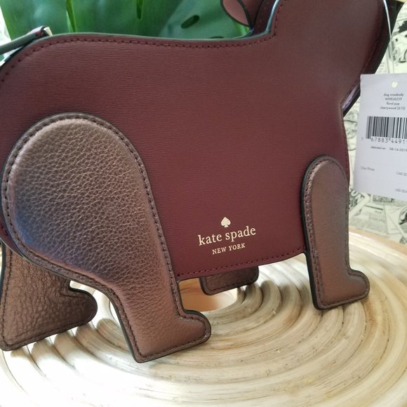 Kate Spade Cherrywood Brown Pup Floral Crossbody - Picture 5 of 10